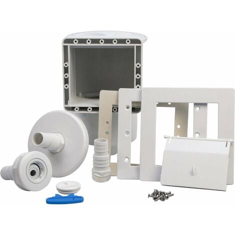 AQUALUX Einbauskimmer komplett Set mit Rücklaufdüse, Dichtung und Teflonband