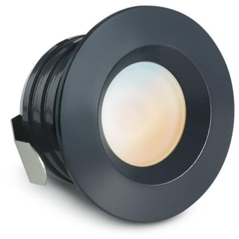 Einbaustrahler Mini flach Torino 3W IP44 durchverbindbar - Lichtfarbe: CCT 2700K-5500K - Farbe: anthrazit RAL 7016