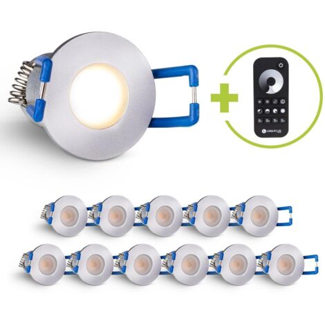 Einbaustrahler Mini Livorno 3W 2700K IP65 - Farbe: silber - Anzahl: 12x
