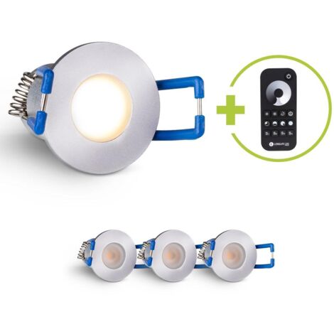 Einbaustrahler Mini Livorno 3W 2700K IP65 - Farbe: silber - Anzahl: 4x