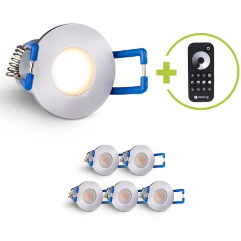 Einbaustrahler Mini Livorno 3W 2700K IP65 - Farbe: silber - Anzahl: 6x