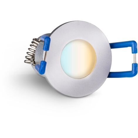 Einbaustrahler Mini Livorno 3W IP65 durchverbindbar - Lichtfarbe: CCT 2700K-5500K - Farbe: silber