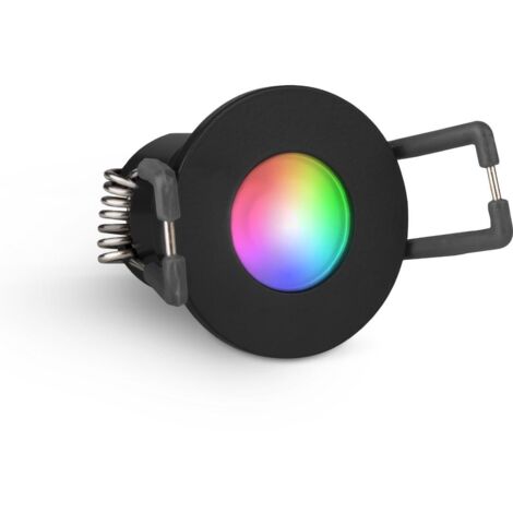 Einbaustrahler Mini Livorno 3W IP65 durchverbindbar - Lichtfarbe: RGB+2700K - Farbe: schwarz matt