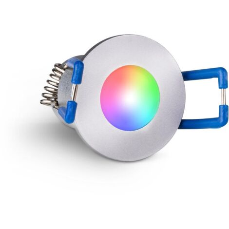 Einbaustrahler Mini Livorno 3W IP65 durchverbindbar - Lichtfarbe: RGB+2700K - Farbe: silber