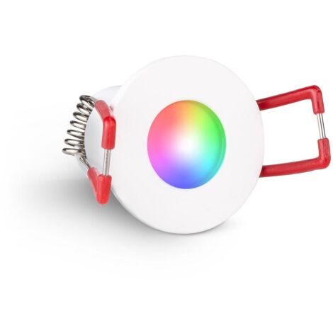 Einbaustrahler Mini Livorno 3W IP65 durchverbindbar - Lichtfarbe: RGB+2700K - Farbe: weiß RAL 9016
