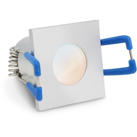 Einbaustrahler Mini Livorno eckig 3W IP65 durchverbindbar - Lichtfarbe: CCT 2700K-5500K - Farbe: silber