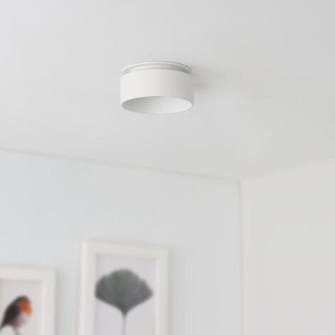 Einbaustrahler Rahmen rund indirektes Licht für GU10/GU5.3 und Module - Farbe: Weiß