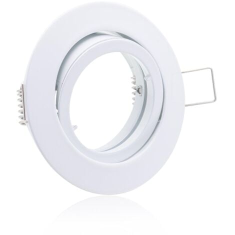 LONGLIFE LED GMBH BY HK Einbaustrahler Rahmen rund weiß schwenkbar Ring Decken Spot Bajonettverschluss