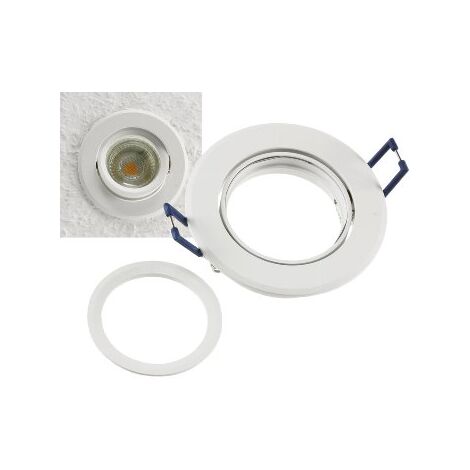 Einbaustrahler Rund Ø84mm Einbau Ø68mm, neigbar, Clip Ring