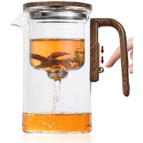 Eine magische Glasteekanne mit robustem Filter, einfach zu bedienen und ideal zum Aufbrühen von Tee, Blütenaufgüssen und vielem mehr.