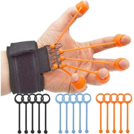 Eine Reihe von Übungen zur Stärkung der Finger, der Griffkraft und der Unterarme.