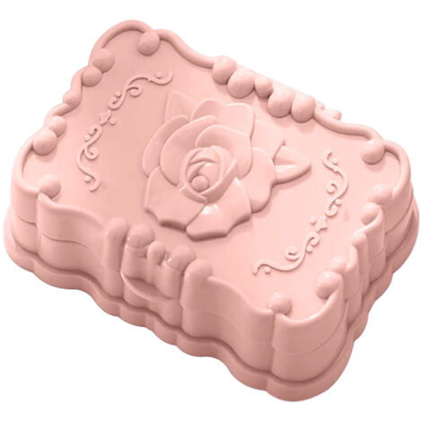 Eine rosenförmige Seifenschale mit Deckel für die Dusche (rosa) - Eine rosenförmige Seifenschale mit Deckel für die Dusche (rosa)