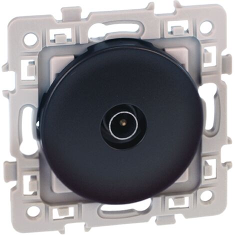 Einfache TV-Steckdose - 470 bis 790 MHz - SQUARE Farbe Anthrazit