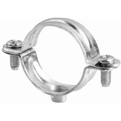 Einfacher M6-Halsband - Verzinkt 32 mm - Packung mit 50