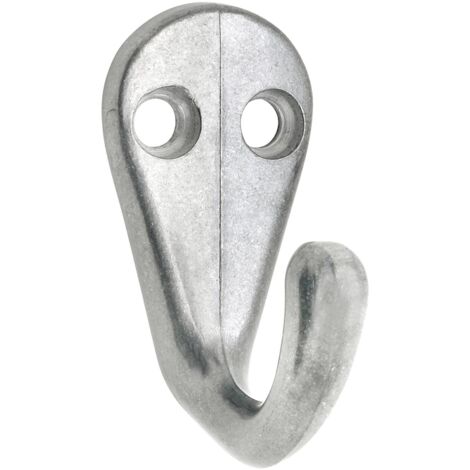 Einfachhaken Bata Breite 20 mm, Höhe 41 mm, Aluminium poliert