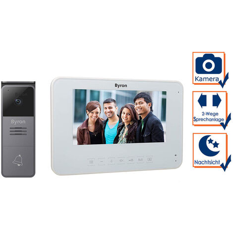 Einfamilienhaus Video Türsprechanlage mit Nachtsichtkamera & 7" Display