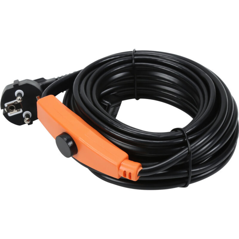 18m 288W Câble chauffant Câble antigel Traçage de tuyaux autorégulant avec thermostat - Einfeben