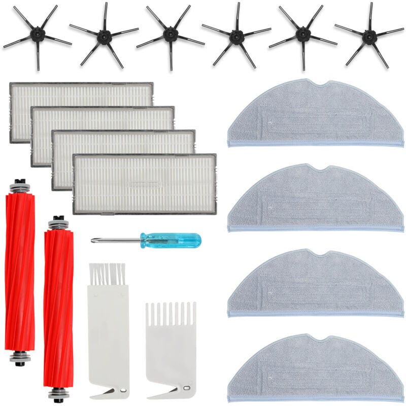 Einfeben - 19pcs Accessoires pour Roborock S7 S7 + S7 Plus S7 Max T7s T7s Plus Robot