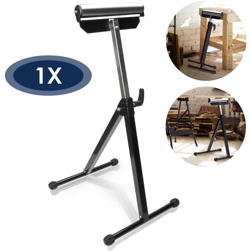 1x bloc à rouleaux rouleaux réglable en hauteur support de matériel bloc de support bloc à rouleaux établi - Einfeben