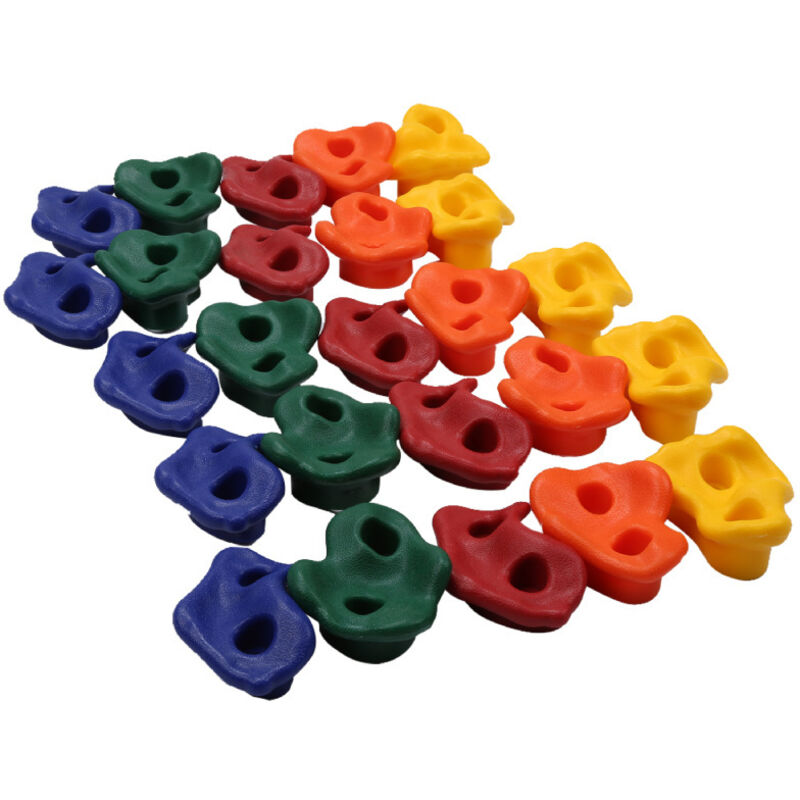 25 pièces Prises d'escalade Multicolore pe d'escalade tient grande escalade tient extérieur pour tour de jeux - Einfeben