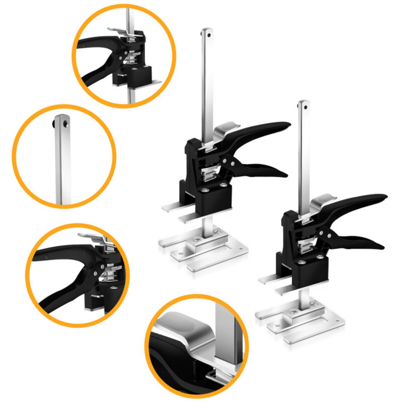 2x Cric à main Lève-outils à main Soulèvement Support de levage Lève-armoire Jusqu'à 240Kg - Einfeben