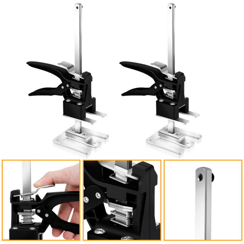 2x Cric à main Outils à main Lève-armoire Porte Dispositif de levage Jusqu'à 240Kg Aide au levage - Einfeben