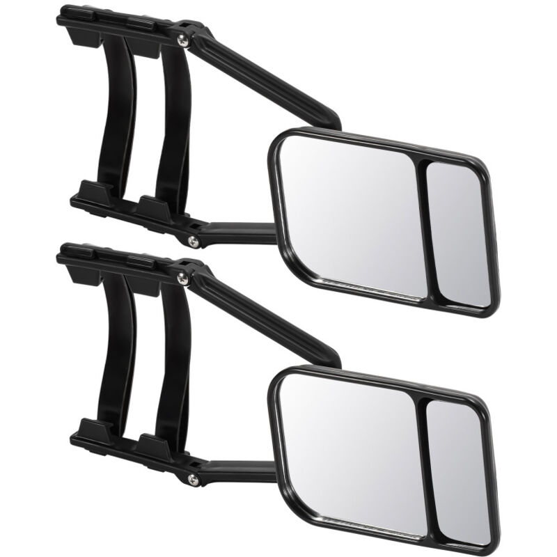 2x rétroviseur de caravane Double miroir pour chaque miroir latéral Caravane Camping-car Rétroviseur supplémentaire 12.5x18.5 cm - Einfeben