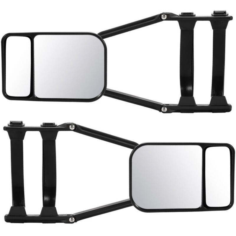 2x rétroviseur de caravane rétroviseur universel caravane car Visibilité supplémentraire rétroviseur universel caravane 12.5x18.5 cm - Einfeben
