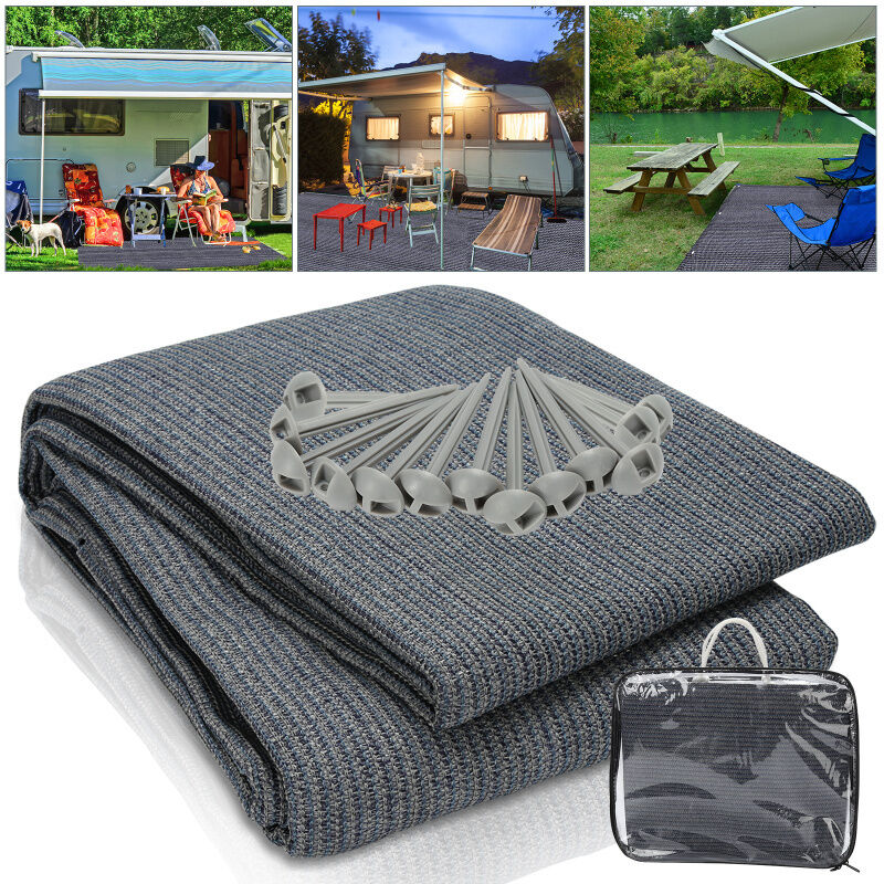 Einfeben - 3 x 4 m Tapis de tente camping Tapis de sol pour caravane Tapis d'auvent de Camping