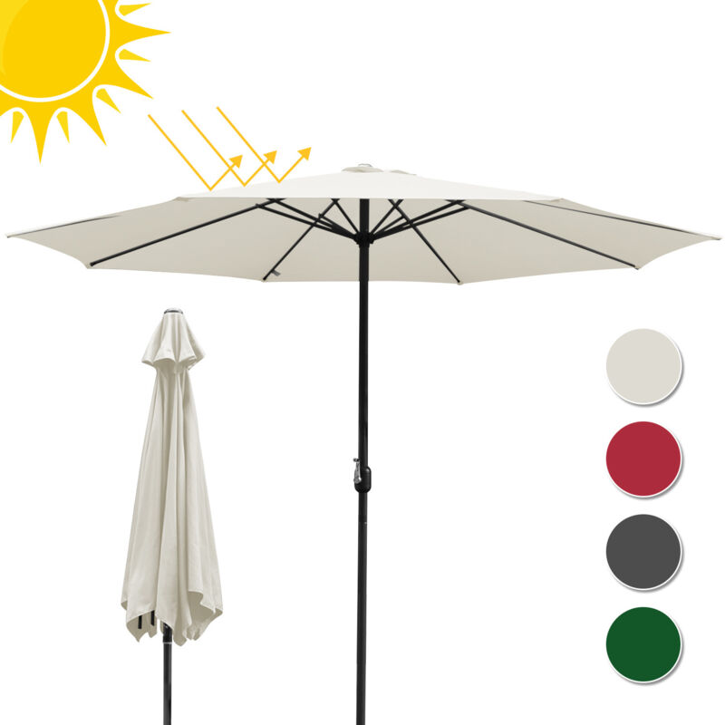 3.5m Parasol Parasol UV40+ Parasol solaire de jardin,Beige - Einfeben