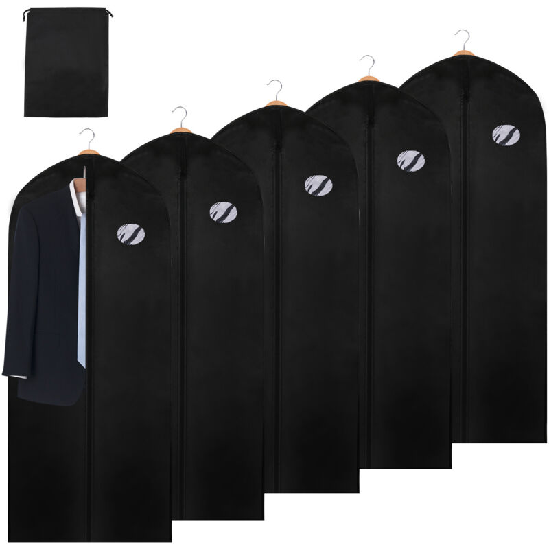 6x sac à vêtements noir housse de protection sac de voyage avec sac à chaussures 15060CM - Einfeben