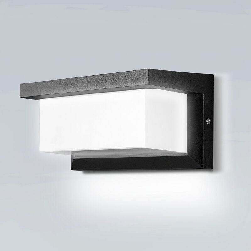 Einfeben - Applique Murale intérieur/Extérieur avec Détecteur de Mouvement Moderne Luminaire Murale,Éclairage Mural Etanche IP65 led 18W blanc froid