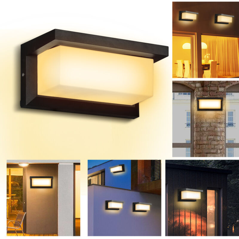 Einfeben - Applique murale led 18W Chambre à coucher Applique murale IP65 Lampe de couloir Sensor DechkenlampeApplique murale led 18W Chambre à