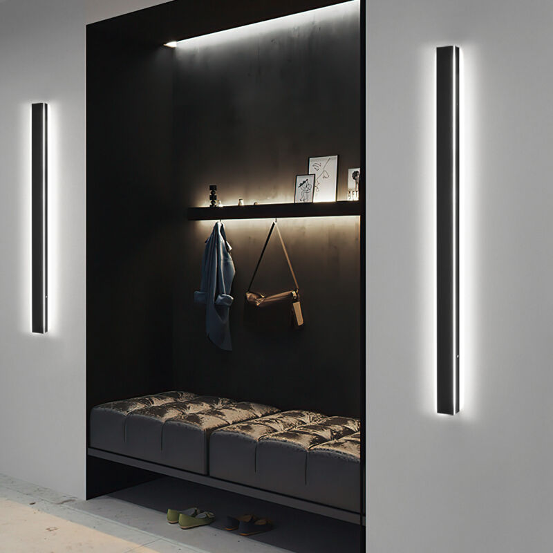 Applique Murale Moderne led, Lampe Murale pour Chambre Maison Couloir Salon Lumière 100cm 21W Blanc froid - Einfeben