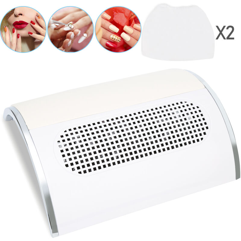 Einfeben - Aspirateur collecteur de poussière pour ongles 3 moteurs avec 2 sacs