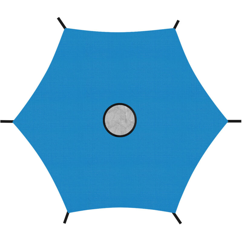 Einfeben - Auvent de trampoline, Résistant à la déchirure Anti-UV Protection solaire pour trampoline 6 barres 244cm Bleu