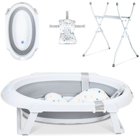 EINFEBEN Baignoire Bébé Évolutive Et Pliable,Baignoire 4 en 1, Pliable Ultra Compacte pour Bébé,85 CM