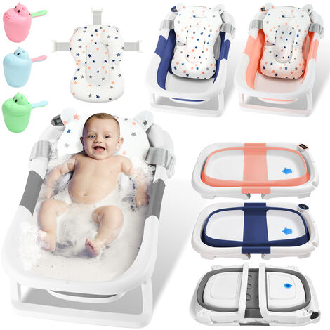 Grande baignoire pliante pliable pour bébé en plastique Comfort