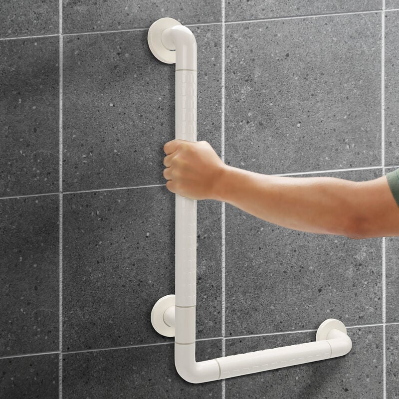 Einfeben - Barre d'appui de Douche 6040 cm, Poignee de Salle de Bain Blessées Ou Postopératoires Pour Les Personnes Handicapées