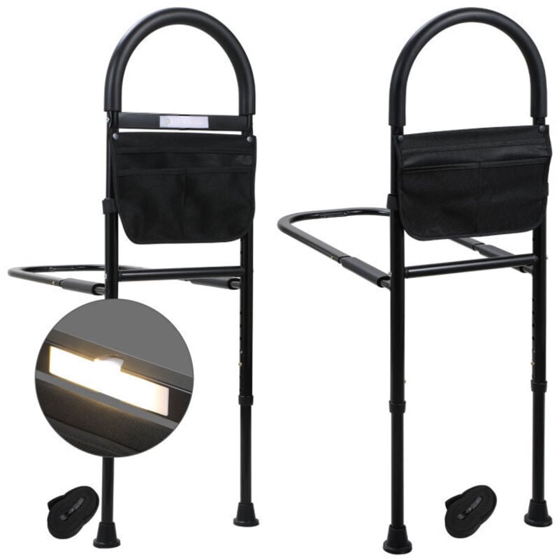 Einfeben - Barrière de lit pour personnes âgées - Barrière de sécurité pour personnes âgées - Avec organiseur - Convient pour les personnes âgées et