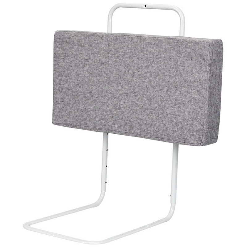 Einfeben - Barrière de lit réglable en hauteur 60 cm Anti-chute Tube en acierPour lit d'enfant lit de parent Gris