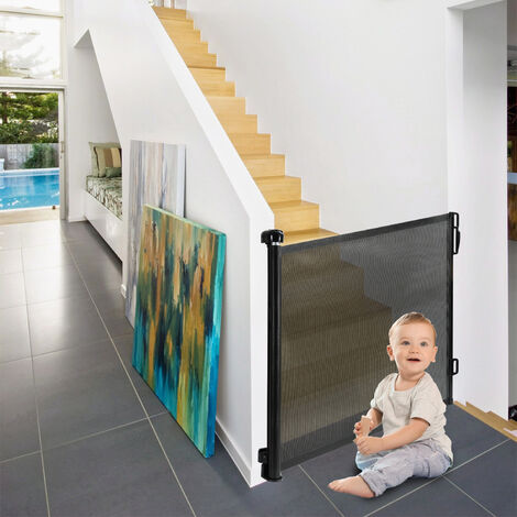 Support d'escalier sans perçage - Barrière de sécurité - Pour enfants ou  animaux - 112 cm