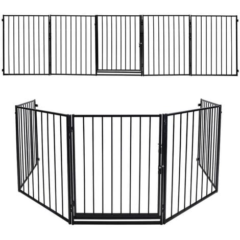 EINFEBEN Barriere de securite GRANDE VERSION 3M 5 panneaux Pre assemble