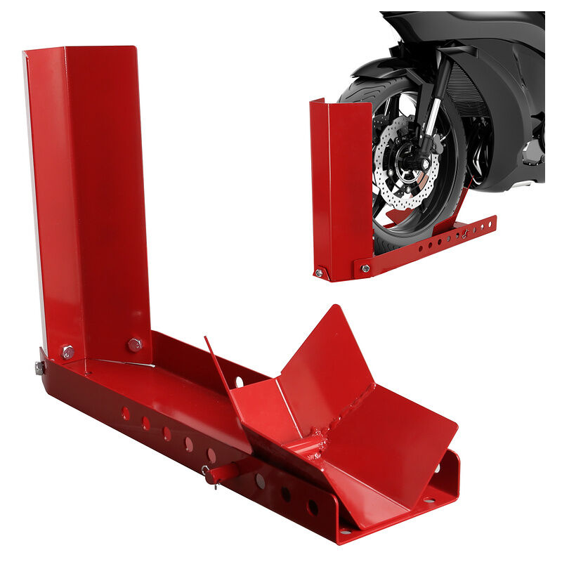 Béquille d'atelier pour moto avant support roue élévateur levage stand range lift fourche - rot