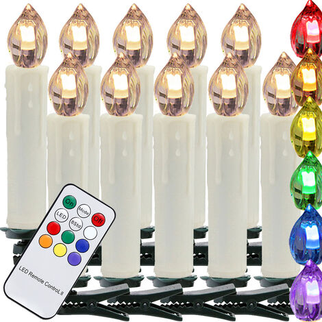 OSHINE Bougies LED,Bougies Sans Flamme. 5 (10,12,15,17,19 cm,Rouge),En  Véritable Cire. Avec Vacillement des Flammes Très Réaliste, Télécommande  Avec 10 Menus De Fonction, Minuterie de 24 Heures : : Luminaires  et Éclairage