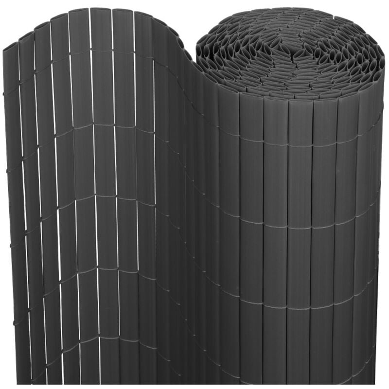 Einfeben - Canisse double face PVC,Gris anthracite,0.9 x 4 m,Résistant aux uv Tapis de protection visuelle