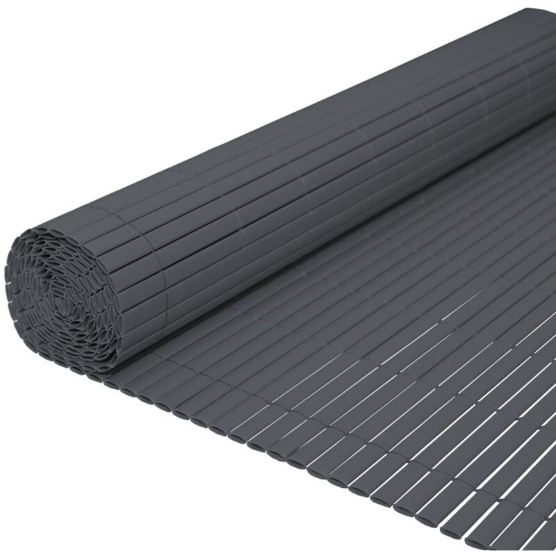 EINFEBEN Canisse double face PVC,Gris anthracite,0.9 x 5 m,Résistant aux UV Tapis de protection visuelle