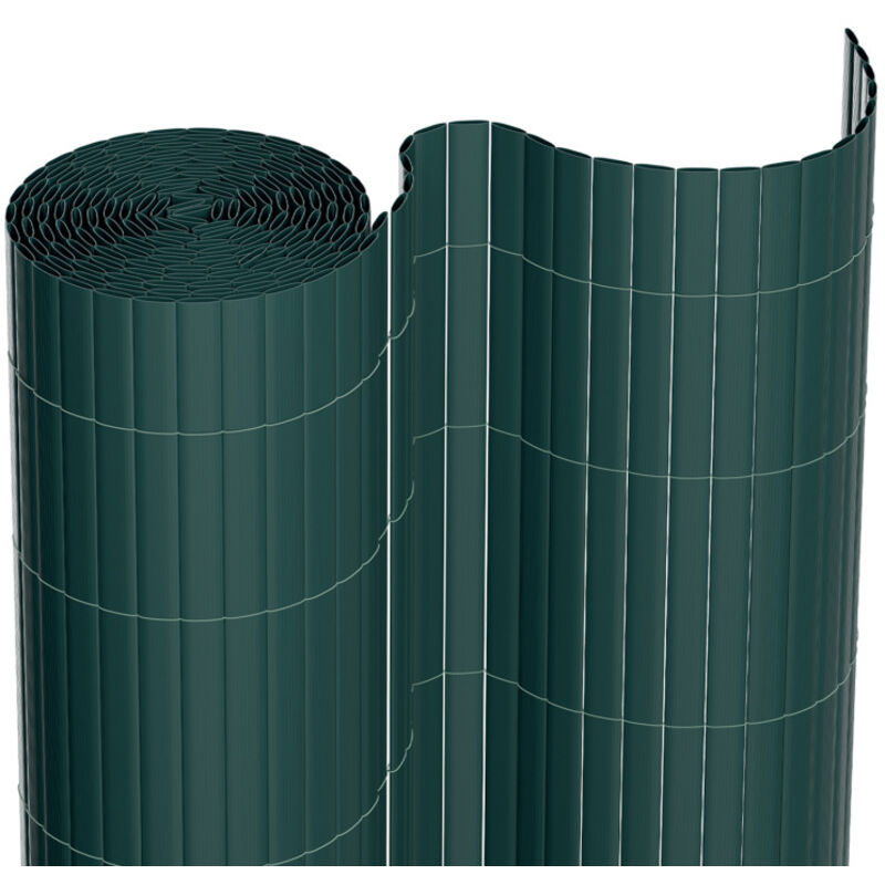 Canisse pvc Brise Vue, Paravent de Jardin, Piscines, Balcon Terrasse, Palissade en pvc Résistant aux uv, Intempéries, Vert 80 x 300 cm - Einfeben