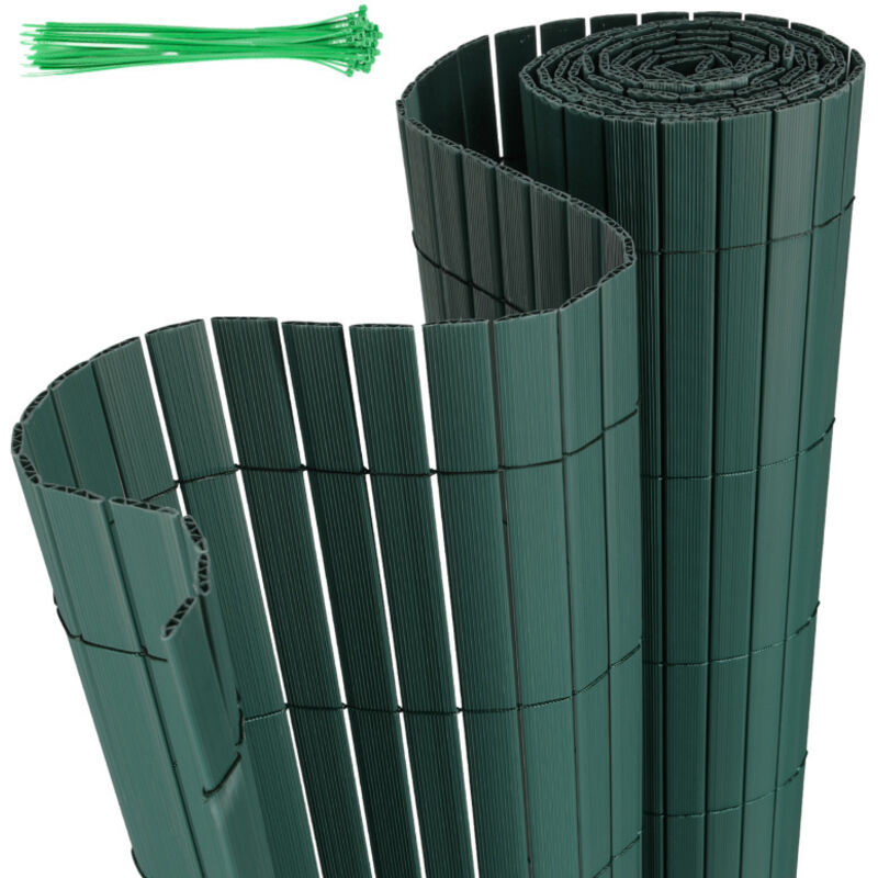 Canisse pvc pour jardin balcon terrasse Balcon clôture brise-vent Stores Balcon Vert 80 x 500cm - Einfeben