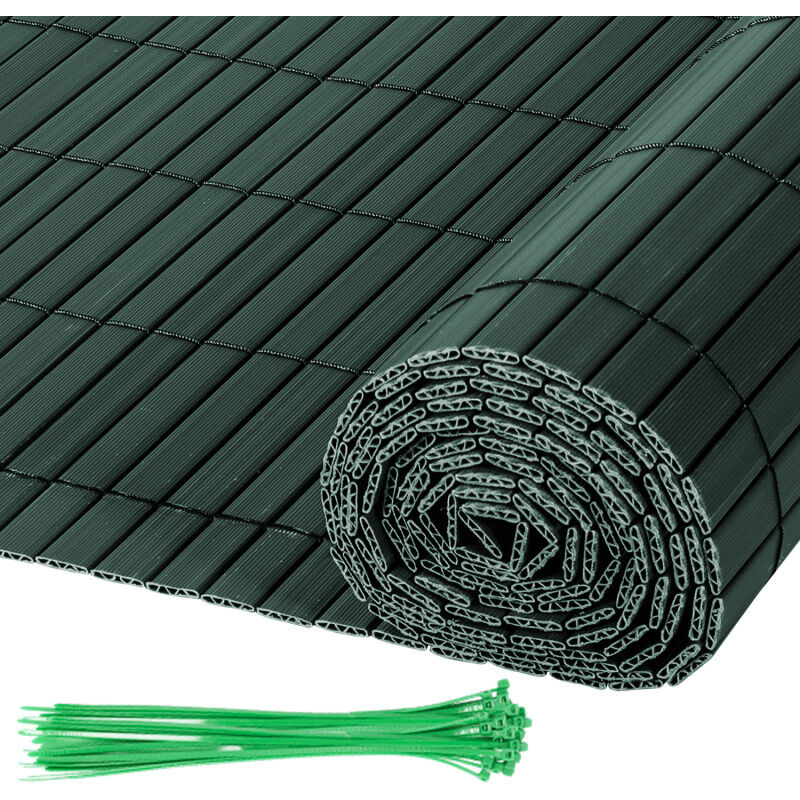 Canisse pvc pour jardin balcon terrasse Balcon clôture brise-vent Stores Balcon Vert 80 x 300cm - Einfeben